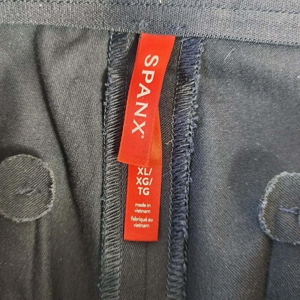 Spanx Womens On The Go Kick Flare Ponte Pants Sz XL Black High Rise Slim 20367R - Picture 8 of 16
